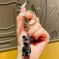 1 Piece Fashion Bear Metal Unisex Bag Pendant Keychain sku image 1