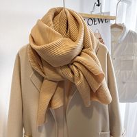 Women's Simple Style Solid Color Imitation Cashmere Polyester Winter Scarves sku image 11