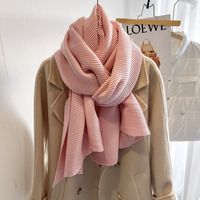 Women's Simple Style Solid Color Imitation Cashmere Polyester Winter Scarves sku image 6