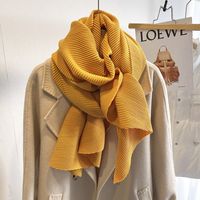 Women's Simple Style Solid Color Imitation Cashmere Polyester Winter Scarves sku image 12