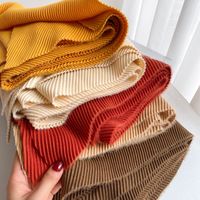 Women's Simple Style Solid Color Imitation Cashmere Polyester Winter Scarves main image 5