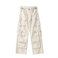Women's Street Streetwear Solid Color Full Length Pocket Casual Pants main image 3