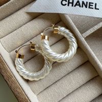 1 Pair Elegant Modern Style Geometric Plating Brass Earrings main image 1