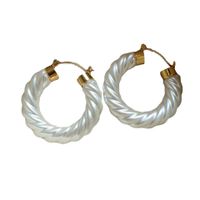 1 Pair Elegant Modern Style Geometric Plating Brass Earrings main image 4