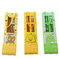 Cute Creative School Opening Prize Portable Box Student Stationery Five-piece Set main image 3