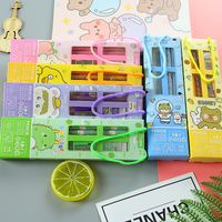 Cute Creative School Opening Prize Portable Box Student Stationery Five-piece Set main image 5