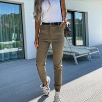 Women's Daily Street Casual Simple Style Solid Color Ankle-length Pocket Jogger Pants main image 4