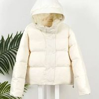 Women's Simple Style Solid Color Single Breasted Zipper Coat Cotton Clothes main image 2