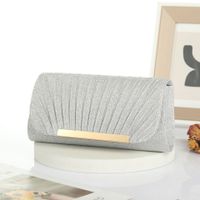Gold Silver Black Polyester Marble Square Evening Bags sku image 2