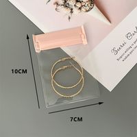 Simple Style Solid Color EVA Jewelry Packaging Bags sku image 13