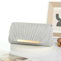 Gold Silver Black Polyester Marble Square Evening Bags main image 2