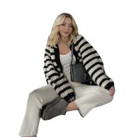 Women's Sweater Long Sleeve Sweaters & Cardigans Casual Stripe main image 3