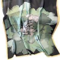 Women's Elegant Flower Satin Printing Silk Scarves main image 4