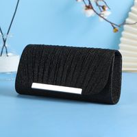 Gold Silver Black Polyester Marble Square Evening Bags sku image 3