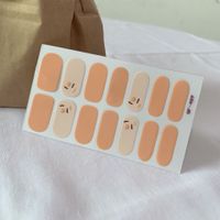 Cute Simple Style Korean Style Solid Color Stickers Nail Patches 1 Set sku image 15