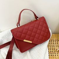 Women's Small Spring&summer Pu Leather Streetwear Square Bag sku image 3