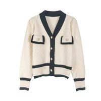 Women's Sweater Long Sleeve Sweaters & Cardigans Elegant Vintage Style Color Block main image 2