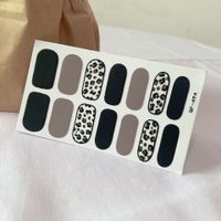 Cute Simple Style Korean Style Solid Color Stickers Nail Patches 1 Set sku image 5