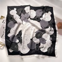 Women's Elegant Simple Style Color Block Polyester Printing Silk Scarf sku image 22