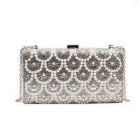 Women's Medium All Seasons Special Material Solid Color Flower Vintage Style Square Lock Clasp Evening Bag sku image 2