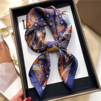 Women's Elegant Simple Style Color Block Polyester Printing Silk Scarf sku image 17