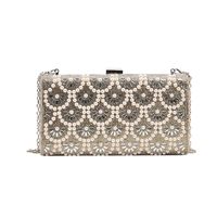 Women's Medium All Seasons Special Material Solid Color Flower Vintage Style Square Lock Clasp Evening Bag sku image 3