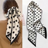 Women's Simple Style Color Block Polyester Printing Silk Scarf main image 4