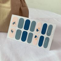 Cute Simple Style Korean Style Solid Color Stickers Nail Patches 1 Set sku image 1
