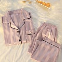 Home Women's Casual Luxurious Solid Color Polyester Pants Sets Pajama Sets main image 5
