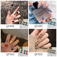 Cute Simple Style Korean Style Solid Color Stickers Nail Patches 1 Set main image 4