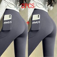 Women's Sports Solid Color Chiffon Pocket Patchwork Active Bottoms Sweatpants sku image 7