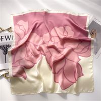 Women's Elegant Simple Style Color Block Polyester Printing Silk Scarf sku image 7