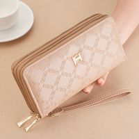 Women's Solid Color Pu Leather Zipper Wallets sku image 7