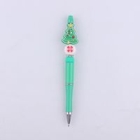 1 Piece Santa Claus Learning Daily Christmas Plastic Silica Gel Cute Ballpoint Pen sku image 5
