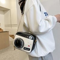 Women's Small Polyester Leather Camera Streetwear Square Zipper Crossbody Bag main image 5
