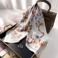 Women's Elegant Simple Style Color Block Polyester Printing Silk Scarf sku image 21