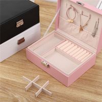 Elegant Simple Style Classic Style Solid Color Pu Leather Jewelry Boxes main image 4