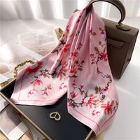 Women's Elegant Simple Style Color Block Polyester Printing Silk Scarf sku image 20
