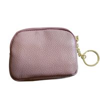 Women's Solid Color Leather Zipper Wallets main image 4