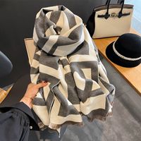 Frau Retro Einfacher Stil Geometrisch Polyester Schal sku image 4