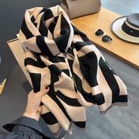 Frau Retro Einfacher Stil Geometrisch Polyester Schal sku image 1