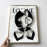 Women's Elegant Simple Style Flower Satin Printing Silk Scarf sku image 60