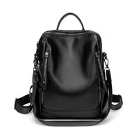 Waterproof Anti-theft Solid Color Casual Daily Street Women's Backpack main image 3