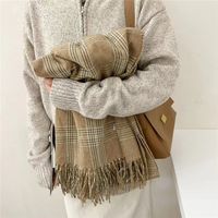 Women's Basic Stripe Viscose Fiber Scarf sku image 3