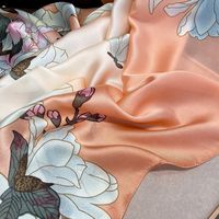 Women's Elegant Flower Polyester Silk Scarves main image 5