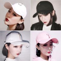 Unisex Hip-hop Streetwear Star Smiley Face Solid Color Metal Curved Eaves Baseball Cap main image 3
