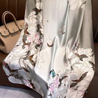 Women's Elegant Flower Polyester Silk Scarves sku image 4