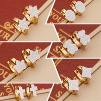 Fashion Star Crown Stainless Steel Plating Earrings 1 Pair main image 1