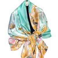 Women's Elegant Flower Polyester Silk Scarves main image 6