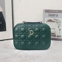 Classic Style Solid Color Pu Leather Square Makeup Bags sku image 8